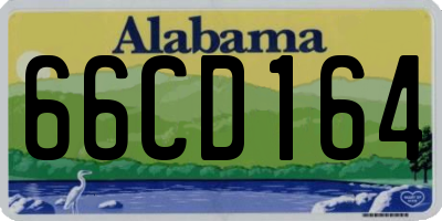 AL license plate 66CD164