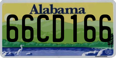 AL license plate 66CD166