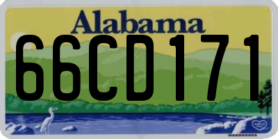 AL license plate 66CD171