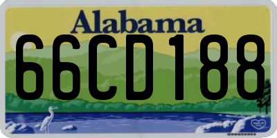 AL license plate 66CD188