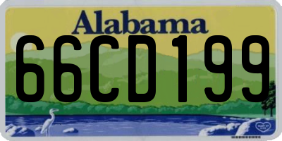 AL license plate 66CD199