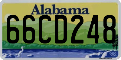 AL license plate 66CD248