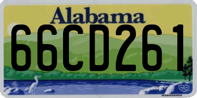 AL license plate 66CD261