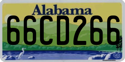 AL license plate 66CD266
