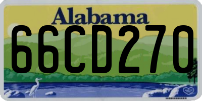 AL license plate 66CD270