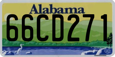 AL license plate 66CD271