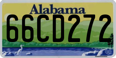 AL license plate 66CD272