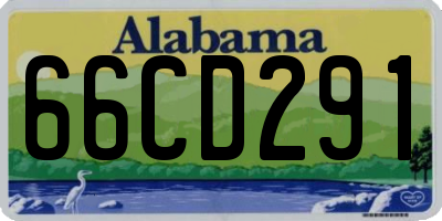 AL license plate 66CD291
