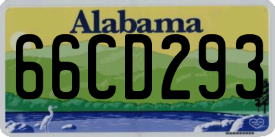 AL license plate 66CD293