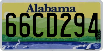 AL license plate 66CD294