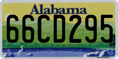 AL license plate 66CD295