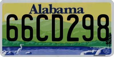AL license plate 66CD298