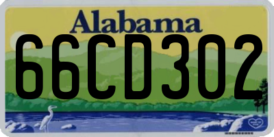 AL license plate 66CD302