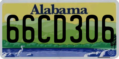 AL license plate 66CD306