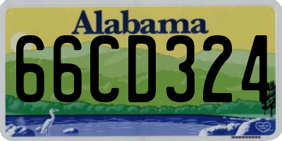 AL license plate 66CD324