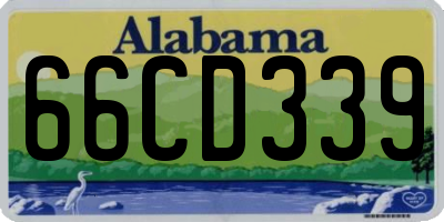 AL license plate 66CD339