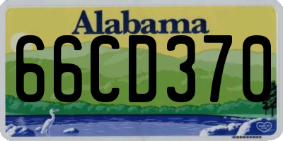 AL license plate 66CD370