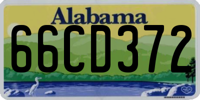 AL license plate 66CD372