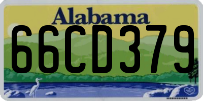 AL license plate 66CD379