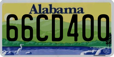 AL license plate 66CD400