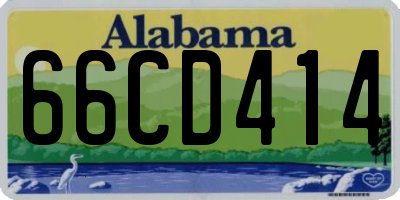AL license plate 66CD414