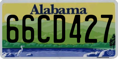 AL license plate 66CD427
