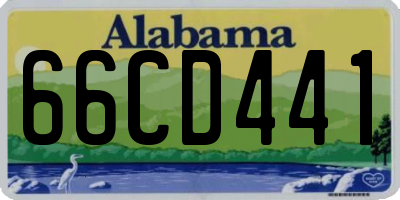 AL license plate 66CD441