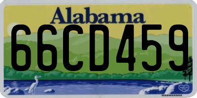 AL license plate 66CD459