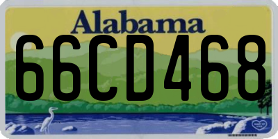 AL license plate 66CD468