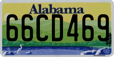 AL license plate 66CD469