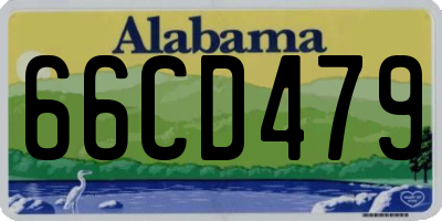AL license plate 66CD479