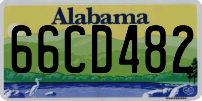 AL license plate 66CD482
