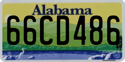 AL license plate 66CD486