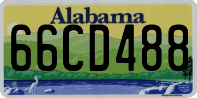 AL license plate 66CD488