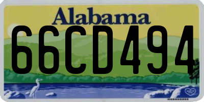 AL license plate 66CD494