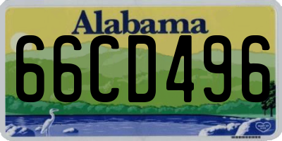 AL license plate 66CD496