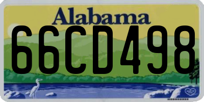 AL license plate 66CD498