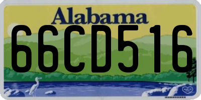 AL license plate 66CD516