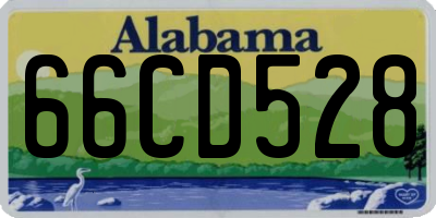 AL license plate 66CD528