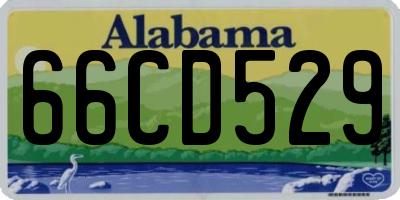 AL license plate 66CD529