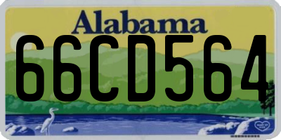 AL license plate 66CD564