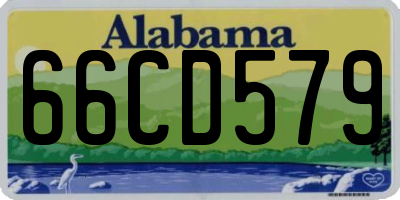 AL license plate 66CD579
