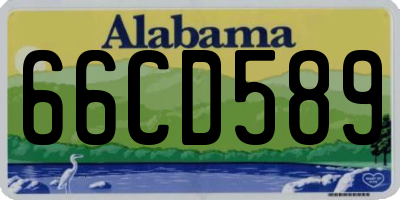 AL license plate 66CD589