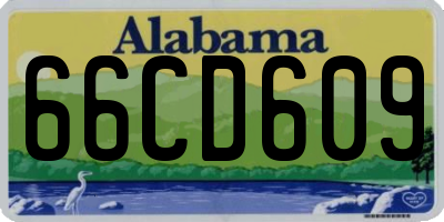 AL license plate 66CD609