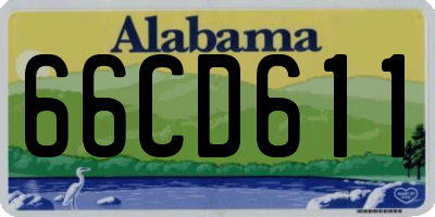 AL license plate 66CD611