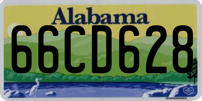 AL license plate 66CD628