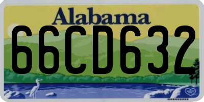 AL license plate 66CD632