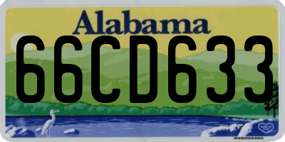 AL license plate 66CD633