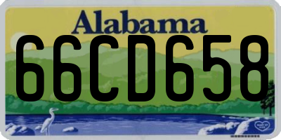 AL license plate 66CD658