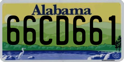 AL license plate 66CD661